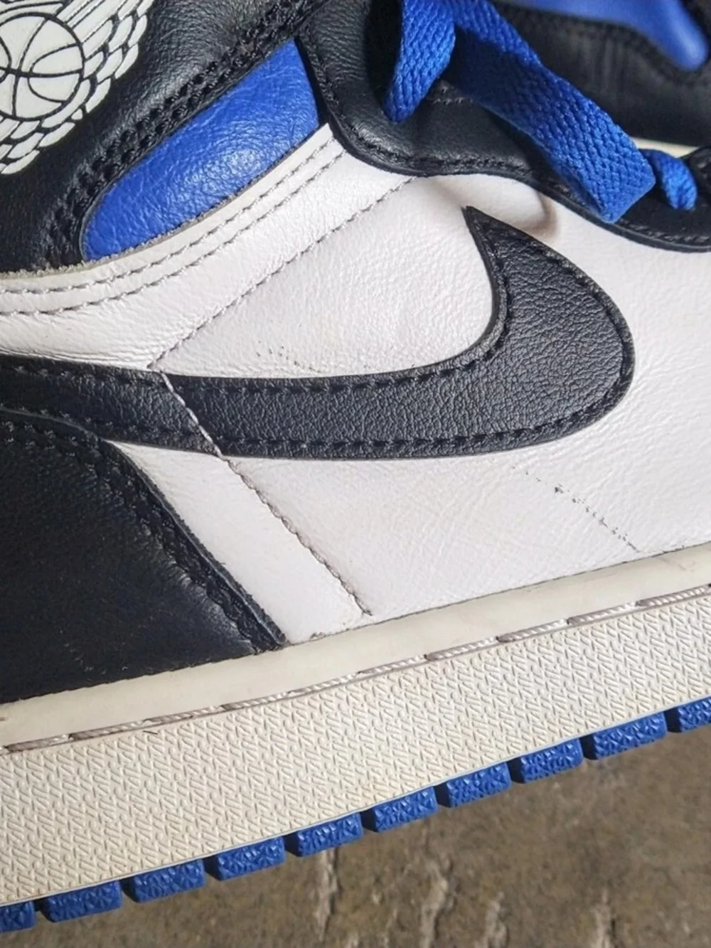 Nike Air Jordan 1 High - Royal Blue/Black/White Men 10